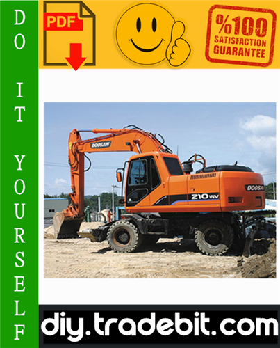 Thumbnail Daewoo Doosan Solar 210W-V Wheel Excavator Service Repair Manual Download