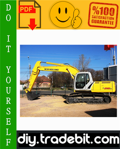 Thumbnail New Holland Kobelco E215B, E245B Crawler Excavator Service Repair Manual Download