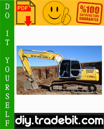 Thumbnail New Holland Kobelco E175B, E195B Crawler Excavator Service Repair Manual Download