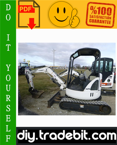 Thumbnail Bobcat 425, 428 Compact Excavator Service Repair Manual Download (425 S/N AACJ11001 & Above, 425 S/N A9K311001 & Above, 428 S/N A9K411001 & Above)