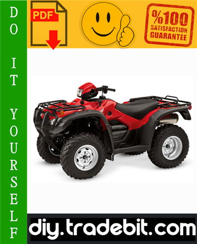 Thumbnail Honda TRX500 / TRX500FE / TRX500FPE / TRX500FM / TRX500FPM / TRX500TM Fourtrax Foreman ATV Service Repair Manual 2005-2011 Download