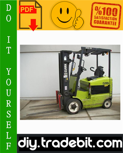 Product picture Clark ECG 20, EPG 20, ECG 25, EPG 25, ECG 30, EPG 30, ECG 30x, ECG 32 Forklift Trucks Service Repair Manual Download