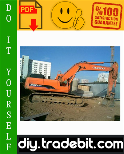 Product picture Daewoo Doosan Solar 300LC-V Track Excavator Service Repair Manual Download