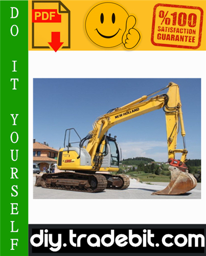 Product picture New Holland E115SR, E135SR Hydraulic Excavator Service Repair Manual Download