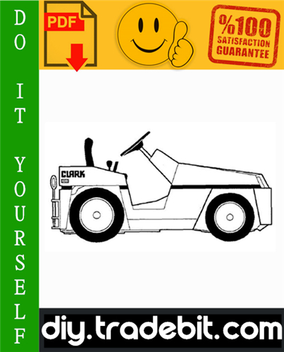 Product picture Clark DT 30E, DT 50E, DT 60E Diesel Towing Tractors Service Repair Manual Download