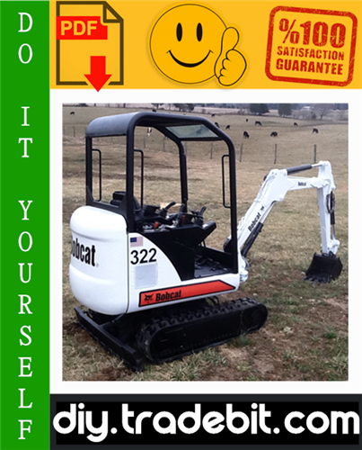Product picture Bobcat 320, 320L, 322 Excavator Service Repair Manual Download