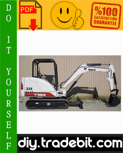 Product picture Bobcat 331, 331E, 334 Excavator Service Repair Manual Download (331 - S/N 234311001 - 234312999, 331E - S/N 234411001 - 234411999, 334 - S/N 234511001 - 234512999, G Series)