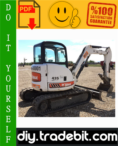 Product picture Bobcat 435 Compact Excavator Service Repair Manual Download (S/N: AACB11001 & Above, S/N: AACD11001 & Above, S/N: AA8911001 & Above, S/N: AA8A11001 & Above)
